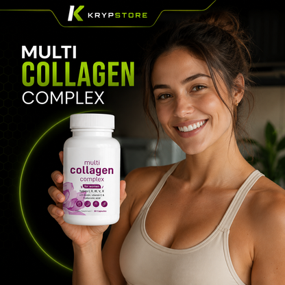 Multi Collagen Complex – Colágeno Tipos I, II, III, V, X (60 cápsulas)