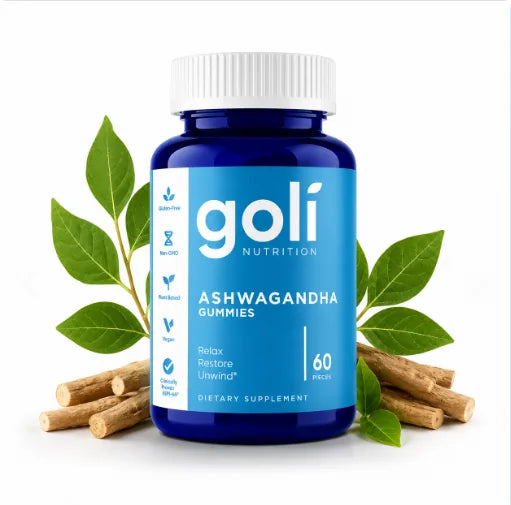 Goli Gomitas de Ashwagandha con KSM-66, frasco 60 unidades